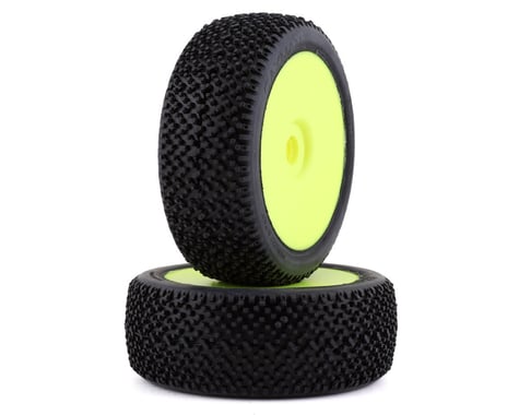 GRP Tyres Cayman Pre-Mounted 1/8 Buggy Tires (2) (Yellow) (Soft)