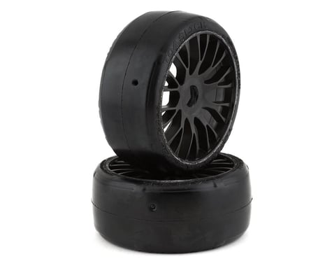 GRP Tyres GT - TO4 Slick Belted Pre-Mounted 1/8 Buggy Tires (Black) (2) (XB1)