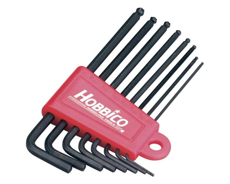 Hobbico  8-Piece Ball Tip Hex L Wrench Sae