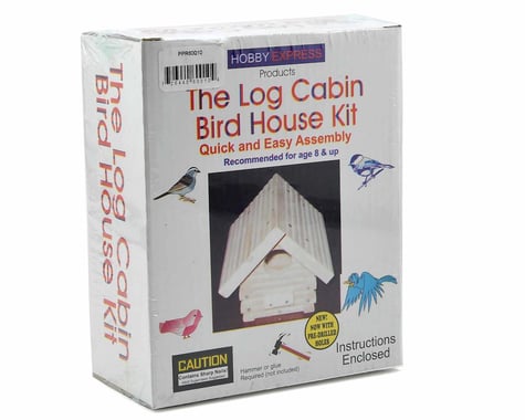 Hobby Express Log Cabin Birdhouse Kit