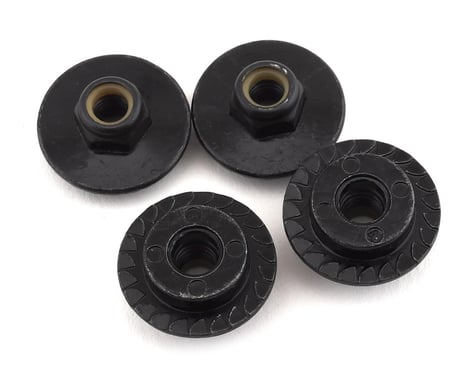 HPI 5x8mm Flanged Locknut Set (Black) (4)