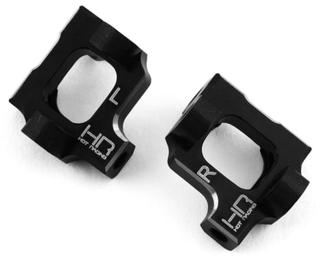 Hot Racing Losi Mini-T 2.0 Aluminum 0° Caster Blocks (Black)