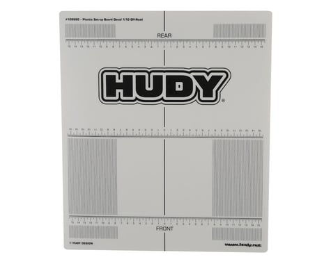 Hudy 1/10 Off-Road Plastic Set-Up Board Decal (331x386mm)