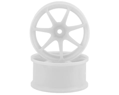 Integra AVS Model T7 Super High Traction Drift Wheels (White) (2) (8mm Offset)