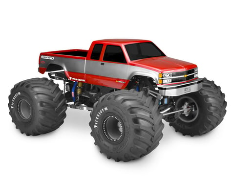 JConcepts 1988 Chevy Silverado Extended Cab Monster Truck Body (Clear)