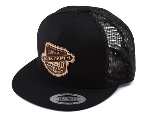 JConcepts Heritage 21 Snapback Flatbill Hat (Black) (One Size Fits Most)