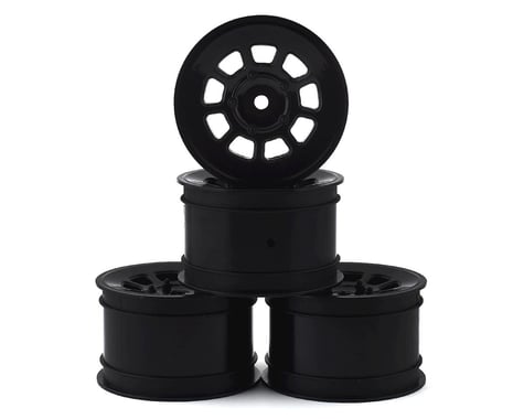 JConcepts 9 Shot 2.2 Dirt Oval Rear Wheels (Black) (4) (B6.1/XB2/RB7/YZ2)