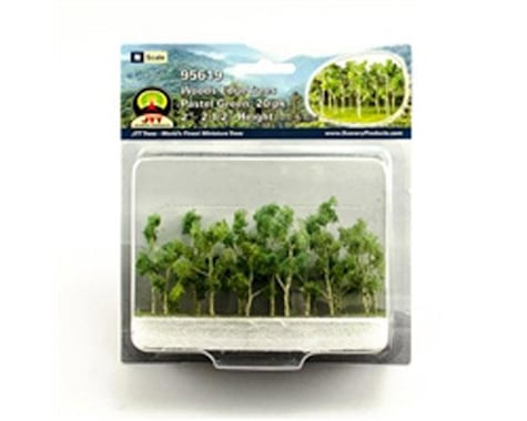 JTT Scenery Woods Edge Trees, Pastel Green 2-2.5" (20)