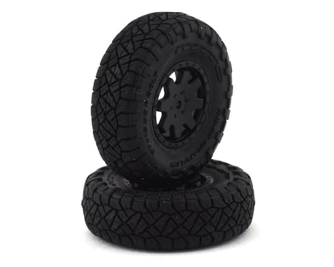 Kyosho MX-01 Toyota 4Runner Pre-Mounted Tire & Wheels w/Weight (2)