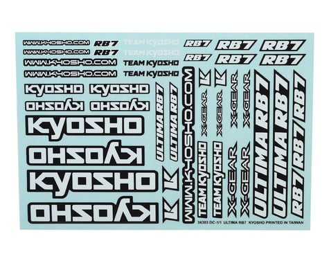 Kyosho RB7 Decal Sheet