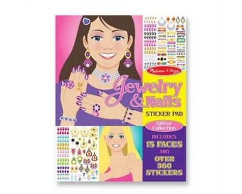 Melissa & Doug  Jewelry & Nails Glitter Stickers P