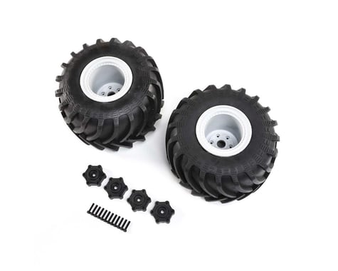 Losi Mounted Monster Truck Tires, Left/Right: LMT
