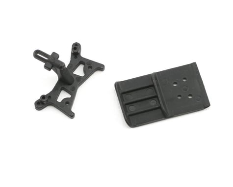 Losi Front Shock Tower/Skid Plate Bumper: Micro-DT