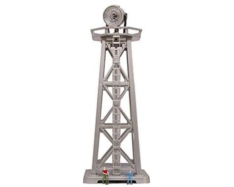 Model Power N-Scale Built-Up "Searchlight Tower" w/Figures (Lighted)