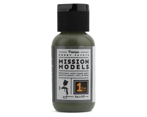 Mission Models Dark Olive Drab Green Acrylic Paint 68-74 (FS 24087) (1oz)