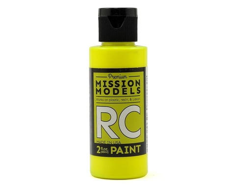 Mission Models Fluorescent Racing Yellow Acrylic Lexan Body Paint (2oz)