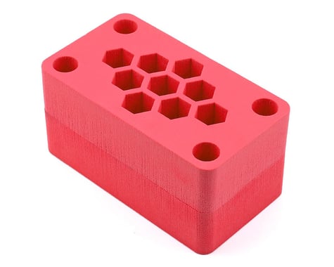 Maxline R/C Products 8x4.5x4" Foam Car Stand (Red) (1/8 Truggy)