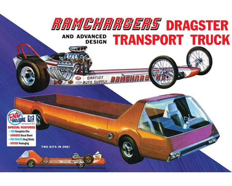 Round 2 MPC Ramchargers Dragster & Transporter Truck 1:25