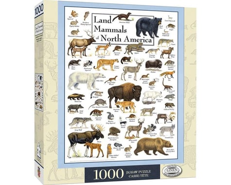 Masterpieces Puzzles & Games 1000PUZ LAND MAMMALS OF NORTH AMERICA