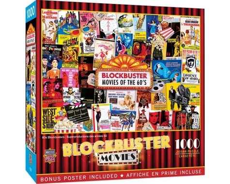 Masterpieces Puzzles & Games 1000PUZ BLOCKBUSTER MOVIES 60S