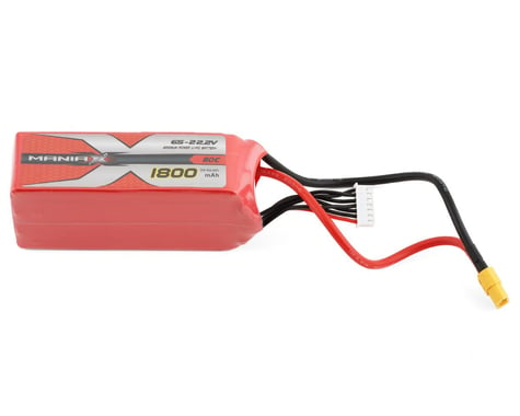 ManiaX 6S 80C LiPo Battery Pack (22.2V/1800mAh) w/XT60 Connector