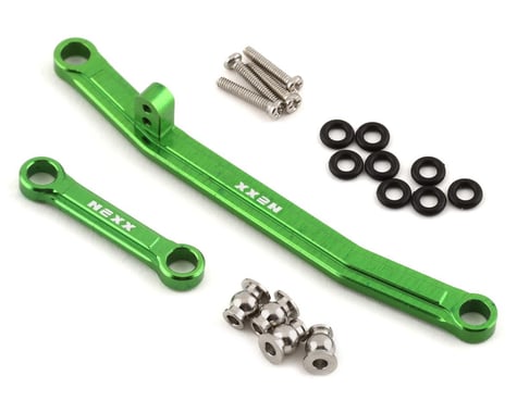 NEXX Racing Axial SCX24 Aluminum Steering Link Set (Green)
