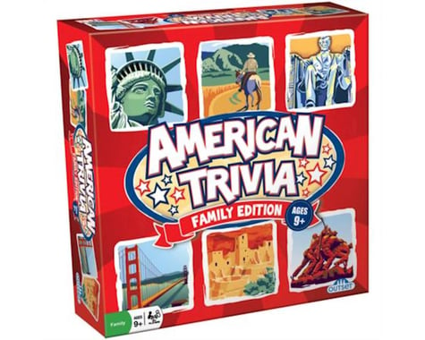 Outset Media Trivia Game - American Trivia Family Edition - the America Themed Family Board Game