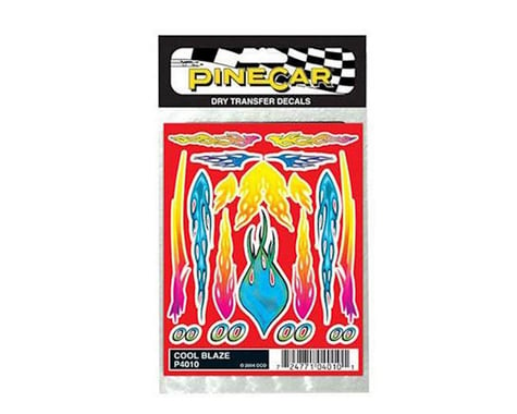 PineCar Cool Blaze Dry Transfer