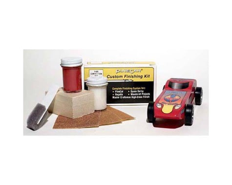 PineCar Finishing Kit,Competition Red