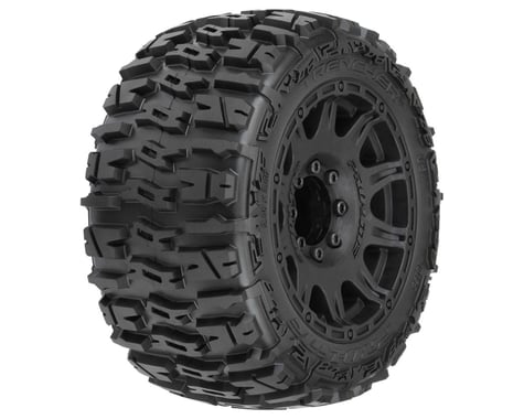 Pro-Line Trencher LP 3.8" Pre-Mounted Truck Tires (2) (Black) (M2)