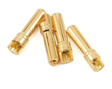 ProTek RC 4.0mm "Super Bullet" Solid Gold Connectors (4 Male)