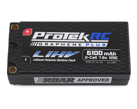ProTek RC 2S 120C Low IR Si-Graphene + HV Shorty LiPo Battery (7.6V/6100mAh)