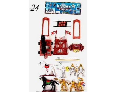 BMC Toys 1/32 Knights & Armor Figure Playset (6 w/Weapons,