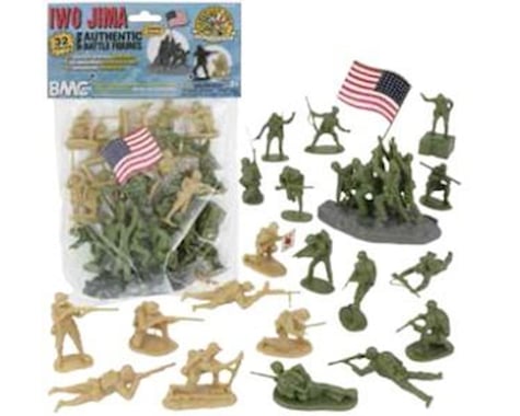 BMC Toys 54mm Iwo Jima US Marines & Japanese Figure Playset