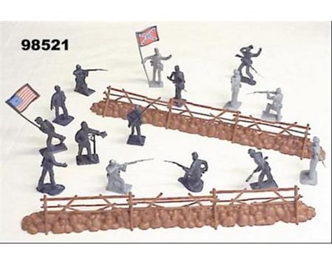 BMC Toys 54mm Gettsyburg Fence & Union/Confederate Figure P
