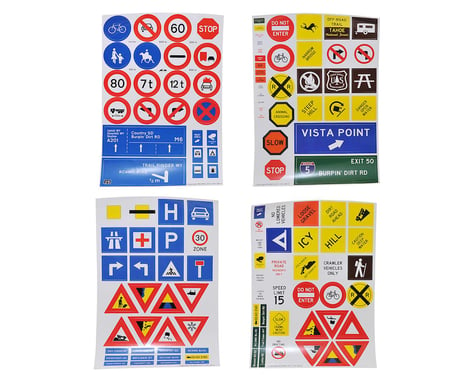 RC4WD Scale Trail Signs Set w/Posts
