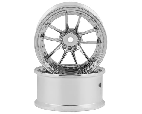 RC Art SSR Reiner Type 10S 5-Split Spoke Drift Wheels (Matte Silver) (2) (Deep Face 8mm Offset)