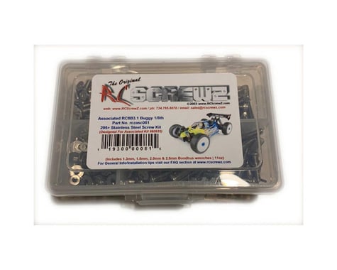 RC Screwz Associated RC8B3.1 Stainless Steel Screw Kit