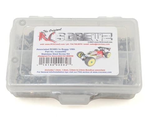 RC Screwz Associated RC8B3.1e Stainless Steel Screw Kit