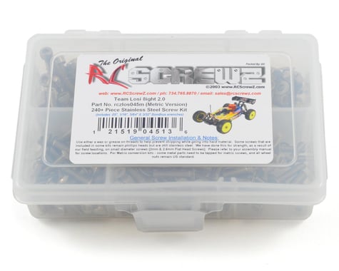 RC Screwz Losi 8ight 2.0 Stainless Steel Screw Kit (Metric Version)