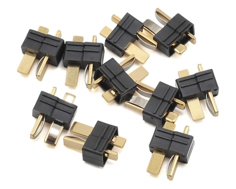 Radient Bulk Pack HCT T-Style Plug (Black) (10) (Male)