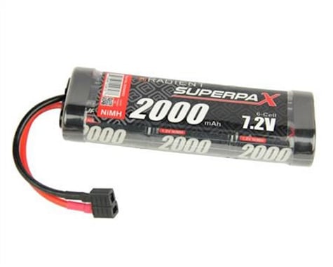 Radient 6-Cell NiMH Stick Pack Battery w/T-Style Connector (7.2V/2000mAh)