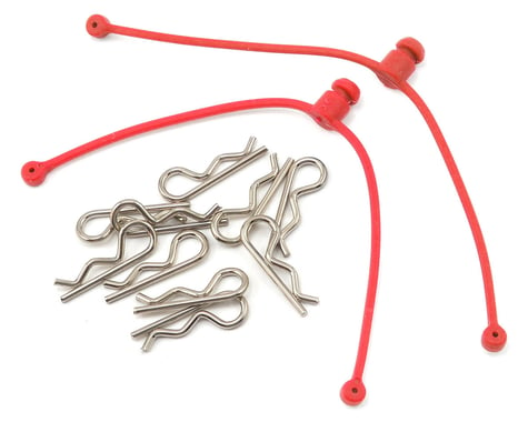 Radient Body Clip Retainer w/Clips (Red) (2)