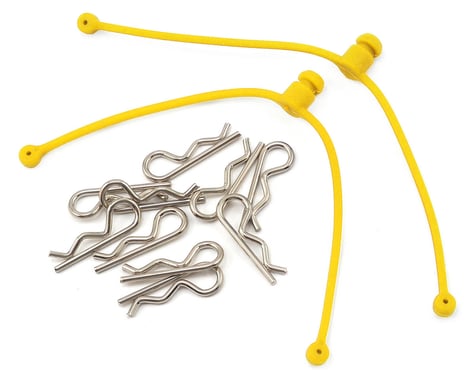 Radient Body Clip Retainer w/Clips (Yellow) (2)