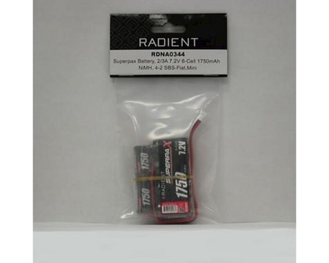 Radient 6-Cell NiMH SBS Superpax Battery Pack (7.2V/1750mAh)