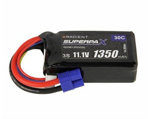 Radient 3S 30C LiPo Battery w/EC3 Connector (11.1V/1350mAh)