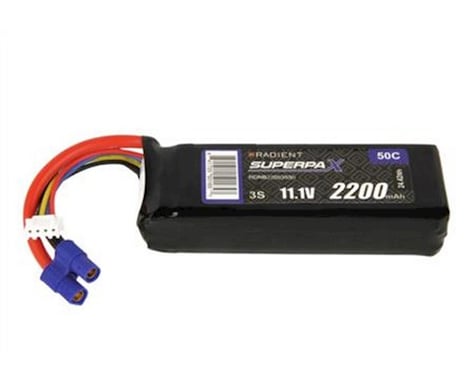 Radient 3S 50C LiPo Battery (11.1V/2200mAh)