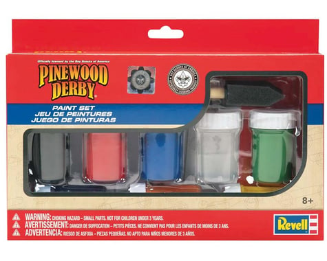 Revell Germany Paint And Brush Set Pinewood Derby