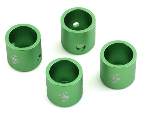 Samix SCX-6 Aluminum Driveshaft Cups (Green) (4)