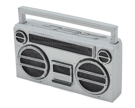 Scale By Chris 80's Style Boom Box (Silver)